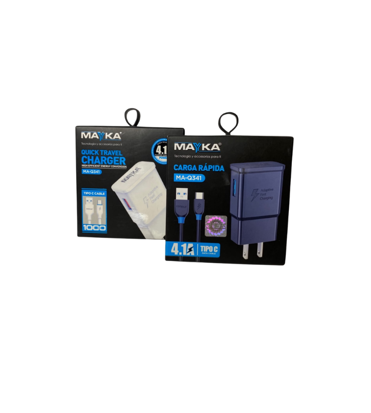 Cargador Mayka 4.1A Tipo-C